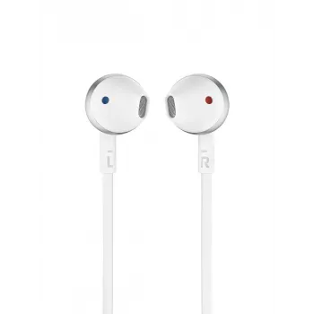 JBL Tune 205, langallinen, 20 - 20000 Hz, puhelut/musiikki, 14,3 g, headset, kromi, valkoinen