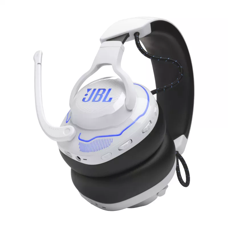 JBL Quantum 910P -headset langallinen & langaton panta gaming USB Type-C Bluetooth sininen, valkoinen