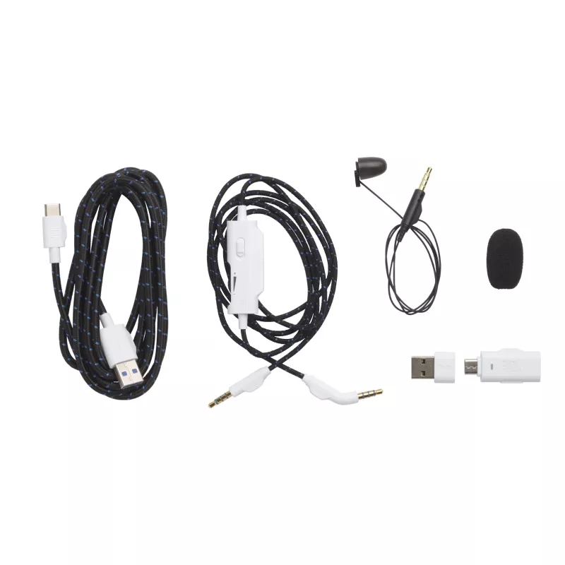 JBL Quantum 910P -headset langallinen & langaton panta gaming USB Type-C Bluetooth sininen, valkoinen