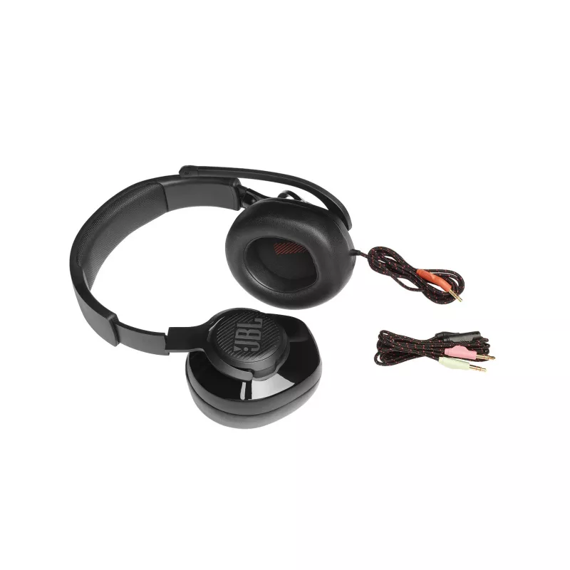 JBL Quantum 200 MUSTA, langallinen, 20 - 20000 Hz, gaming, 248 g, kuulokkeet, musta