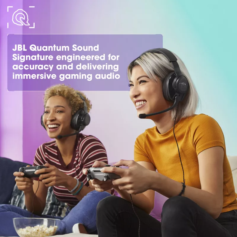 JBL Quantum 200 MUSTA, langallinen, 20 - 20000 Hz, gaming, 248 g, kuulokkeet, musta