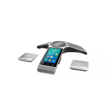 IP-konferenssipuhelin Yealink CP960 — hopea, painike- & kosketusohjaus, Micro-USB B & USB-A, 338×338×74 mm