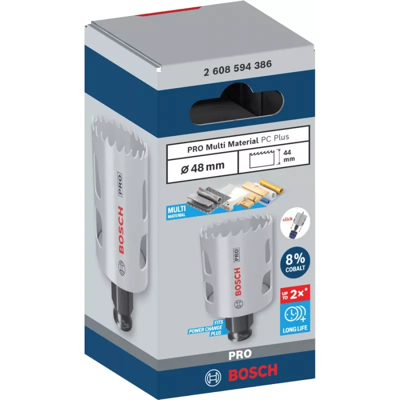 Reikäsaha Bosch PRO Multi Material PC Plus 44/48 mm — yksittäinen porakoneille