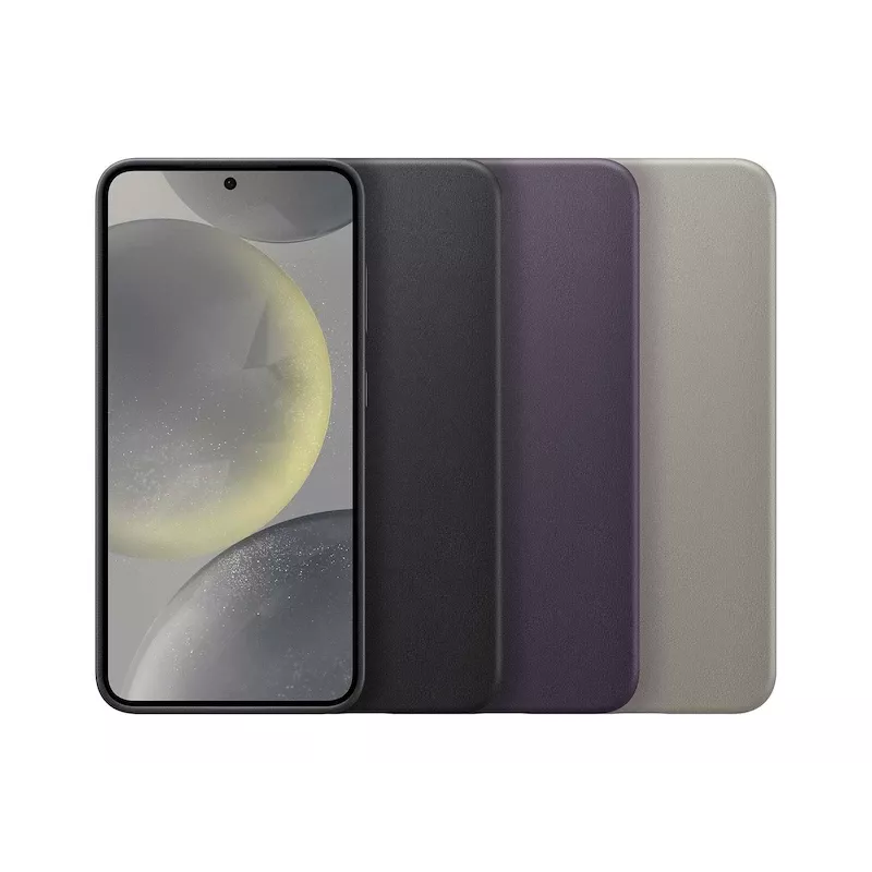 Samsung Galaxy S24 vegaaninahkakotelo taupe monokromaattinen