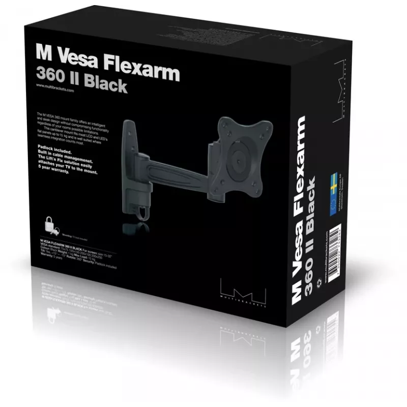 Multibrackets M VESA Flexarm 360 II teline musta 75 100 200