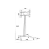 Näyttöteline Multibrackets M Display Stand 180 Single musta