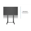 Multibrackets M Public Display Stand 210 Dual Pillar Wheelbase musta
