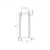 Multibrackets M Public Display Stand 210 Dual Pillar Wheelbase musta