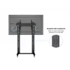 Multibrackets M Public Display Stand 210 Dual Pillar Wheelbase musta