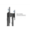 Multibrackets M Public Display Stand 210 Dual Pillar Wheelbase musta