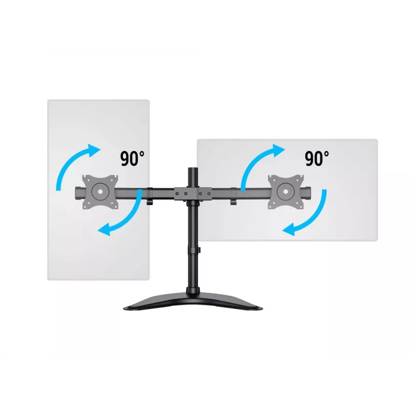 Multibrackets M Deskstand Basic Dual, vapaasti seisova, 16 kg, 38.1 cm (15