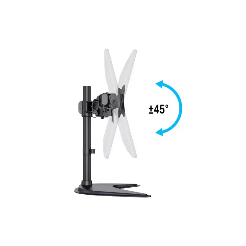 Multibrackets M Deskstand Basic Dual, vapaasti seisova, 16 kg, 38.1 cm (15