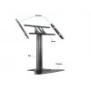Multibrackets M Public Display Stand 110 HD Floorbase Single musta