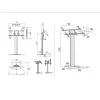 Multibrackets M Public Display Stand 110 HD Floorbase Single musta