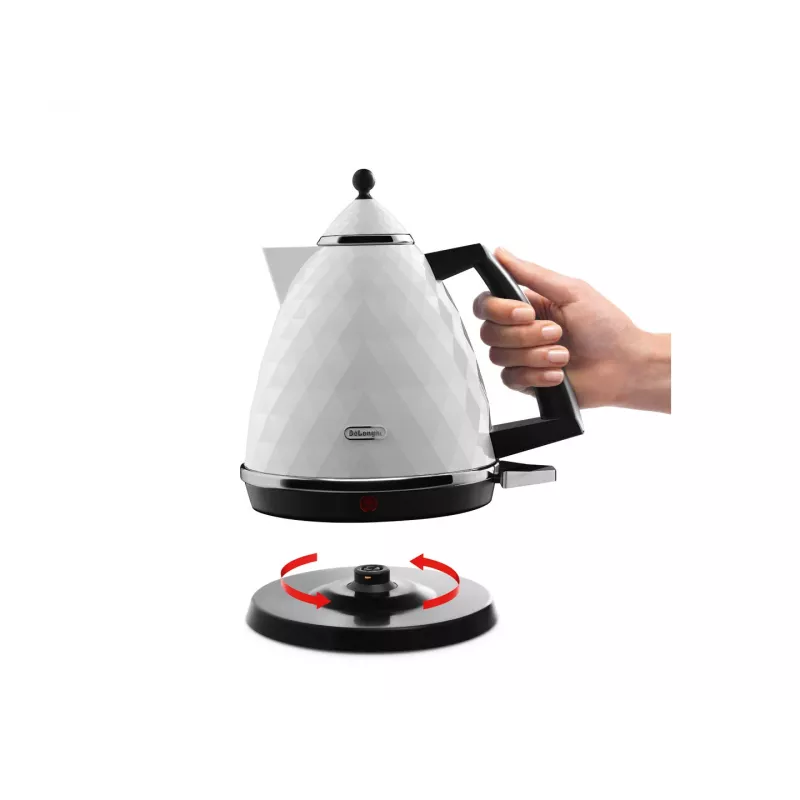 De’Longhi Brillante KBJ 2001.W vedenkeitin 1,7 l 2000 W valkoinen