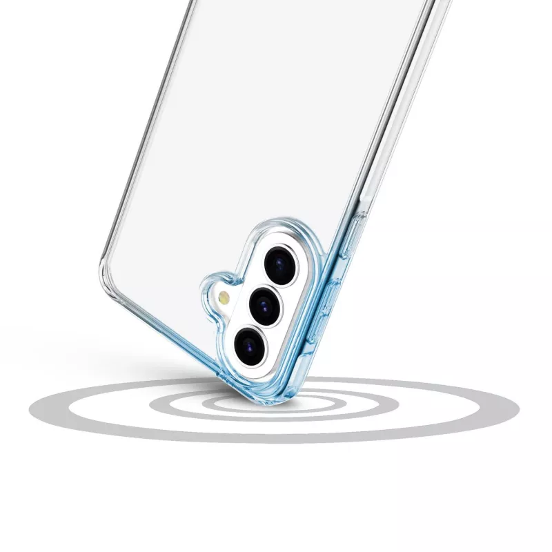 Cellularline Clear Protect - Galaxy A57 kova kotelo kumireunoilla