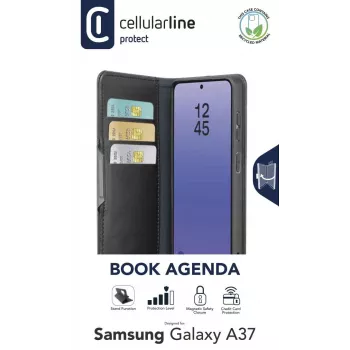 Cellularline Book Agenda 2 - Galaxy A37 kirjamallinen tekonahkakotelo…