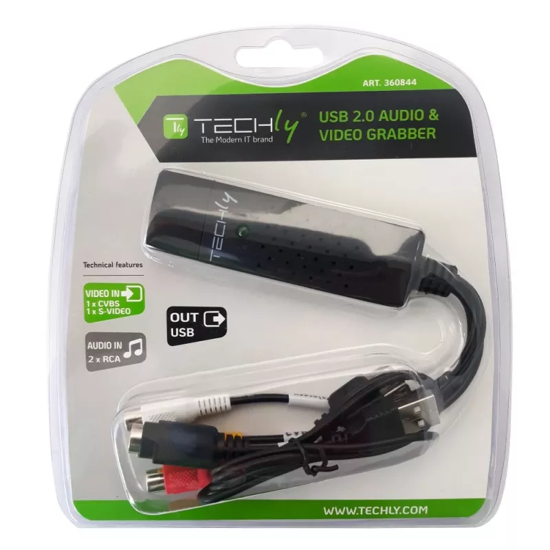 Techly I-USB-VIDEO-700TY videosignaalimuunnin 720 x 576 pikseliä