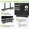 Techly yleinen seinäteline soundbarille Max VESA 600x400