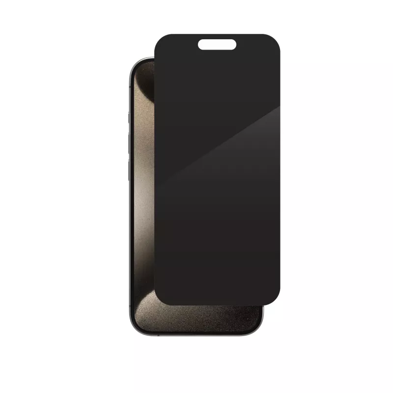 ZAGG InvisibleShield Glass Elite Privacy AM E Apple iPhone 15 Pro näyttö EN/FR