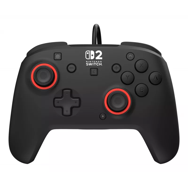 Johdollinen peliohjain Turtle Beach Rematch Nintendo Switch 2:lle – USB-C, 3 m kaapeli, takapainike, D-pad, musta