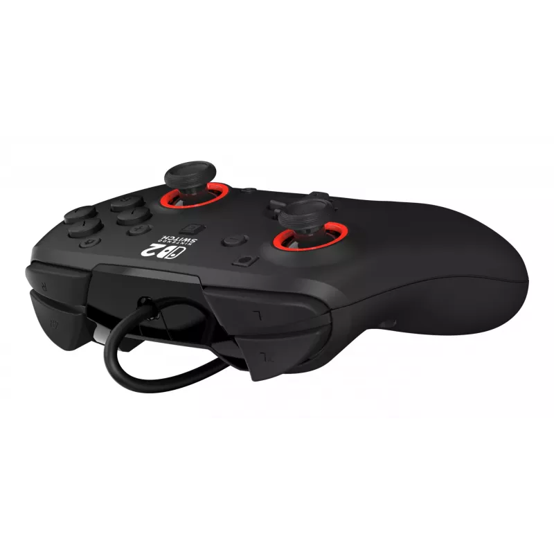 Johdollinen peliohjain Turtle Beach Rematch Nintendo Switch 2:lle – USB-C, 3 m kaapeli, takapainike, D-pad, musta