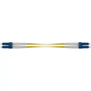 ACT 0,5 metrin Singlemode 9/125 OS2 Duplex panssaroitu kuitu-patchkaapeli LC-liittimillä