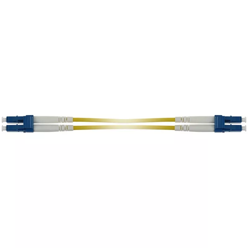 ACT 0,5 metrin Singlemode 9/125 OS2 Duplex panssaroitu kuitu-patchkaapeli LC-liittimillä