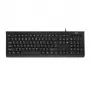 ACT yritysnäppäimistö USB (Qwerty/US-asettelu), Full-Size (100 %), johdollinen, USB, kalvo, QWERTY, musta