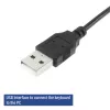 ACT yritysnäppäimistö USB (Qwerty/US-asettelu), Full-Size (100 %), johdollinen, USB, kalvo, QWERTY, musta