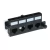 Adapteri ACT FA2057 4 x Keystone UTP musta