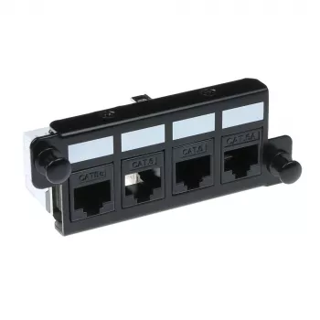 Adapteri ACT FA2057 4 x Keystone UTP musta