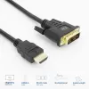 ACT AK3736 videokaapeliadapteri 3 m HDMI Type-A (Standard) DVI-D musta