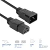 Virtakaapeli ACT C20–C21 IEC60320 musta 2 m, 250 V 16 A