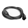 Virtakaapeli ACT C20–C21 IEC60320 musta 2 m, 250 V 16 A