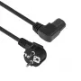 ACT virtakaapeli verkkopistoke CEE7/7 (kulma) – C15 (kulma vasen) IEC60320 musta 1 m