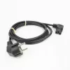 ACT virtakaapeli verkkopistoke CEE 7/7 (kulma) – C15 (suora) IEC60320 musta 2 m