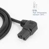 Virtakaapeli ACT C14 – kulma C15 IEC60320 musta 2 m H05RN-F 10 A 250 V