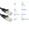 ACT FB8125 verkkokaapeli musta 0,25 m Cat8 U/FTP (STP)