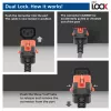 ACT virtakaapeli C14 IEC Lock+ Dual Locking – C15 IEC Lock+ musta 1 m, PC3868