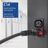 ACT virtakaapeli C14 IEC Lock+ Dual Locking – C15 IEC Lock+ musta 1 m, PC3868