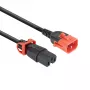 ACT virtakaapeli C14 IEC Lock+ Dual Locking – C15 IEC Lock+ musta 2 m, PC3872