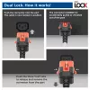 Virtakaapeli ACT C14 IEC Lock+ Dual Locking – C15 IEC Lock+ valkoinen 3 m, PC3879