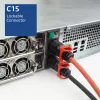 ACT virtakaapeli C14 IEC Lock+ Dual Locking – C15 IEC Lock+ punainen 1 m, PC3869