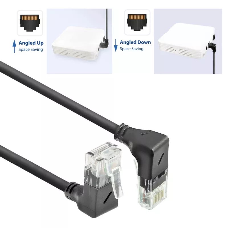 ACT DD7901 verkkokaapeli musta 1 m Cat6a U/UTP (UTP)