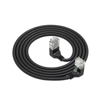 ACT Cat6a U/UTP DD7902 -verkkokaapeli, RJ-45 - RJ-45, 2 m, musta