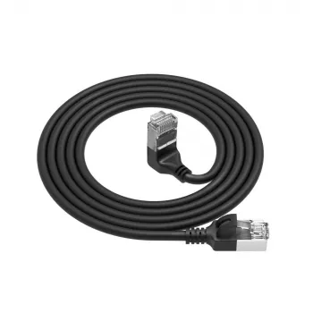 ACT DA4902 Cat6a U/FTP (STP) -verkkokaapeli 2 m, RJ-45 - RJ-45, kullatut kontaktit, musta