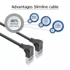 ACT-verkkokaapeli DA5900 Cat6a U/FTP (STP), RJ-45–RJ-45, 0,5 m, musta
