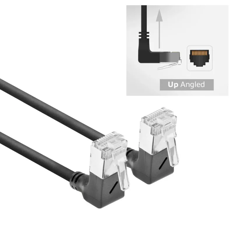 ACT Cat6a U/FTP (STP) -verkkokaapeli DA6902, 2 m, RJ-45–RJ-45, musta
