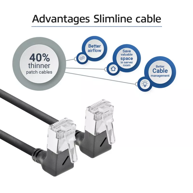 ACT Cat6a U/FTP (STP) -verkkokaapeli DA6902, 2 m, RJ-45–RJ-45, musta